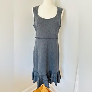 Nanette Lepore Charcoal Ruffle Hem Mini Dress